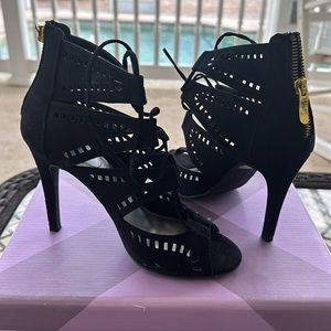 Black , strap sandals